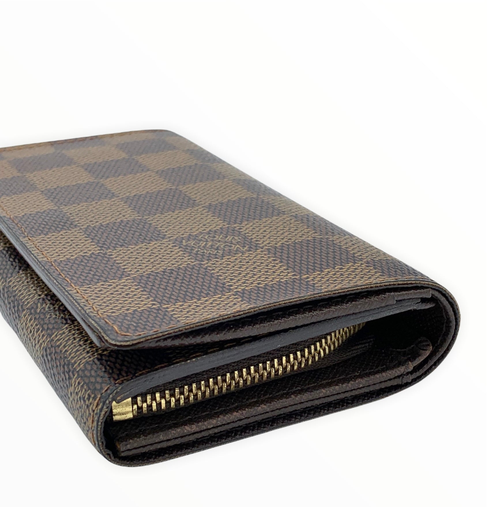 Louis Vuitton Damier Ebene Compact Zip Wallet