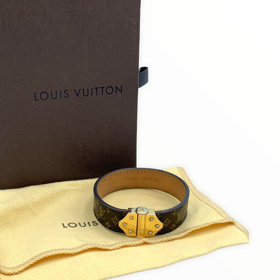 lv monogram bracelet gold