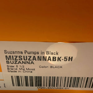 MIZ MOOZ Suzanna Black Leather Heels