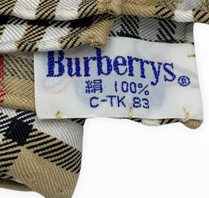 BURBERRY Vintage Prorsum Nova Check Silk Scarf