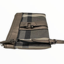 Load image into Gallery viewer, BURBERRY Metallic Check Print Wristlet