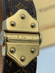 Louis Vuitton Nano Monogram Bracelet - Brown, Brass Bangle