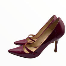 Load image into Gallery viewer, MANOLO BLAHNIK Mary Jane Patent Leather Pumps