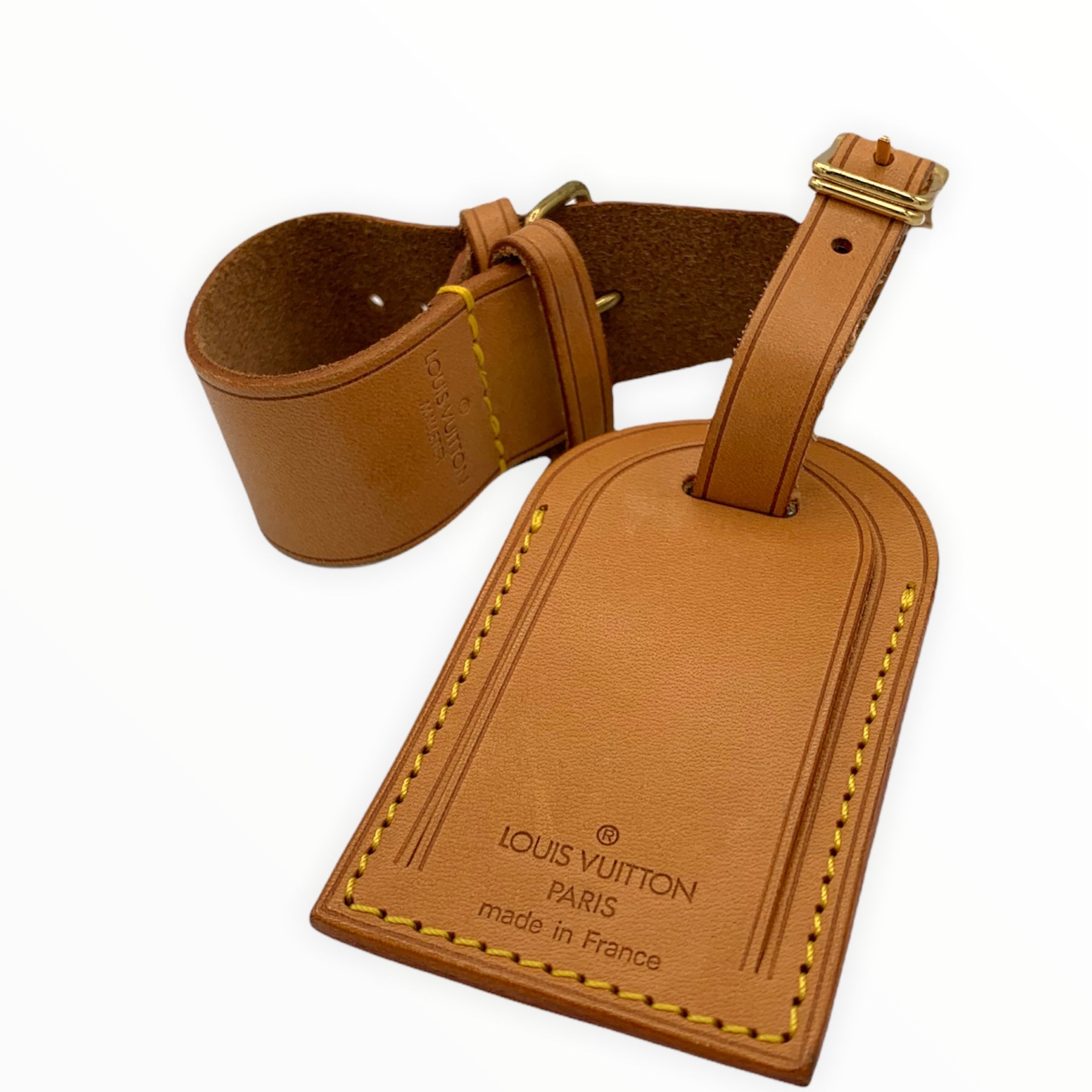 Buy LV choice Une Louis Vuitton Luggage Tag Vintage Leather Made Online in  India 