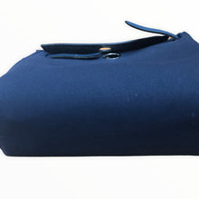Load image into Gallery viewer, HERMES Toile &#39;Herbag&#39; in Blue Canvas and Leather Bag