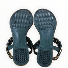 Load image into Gallery viewer, GIVENCHY Rubber Chain-Link Accents Slingback Sandals