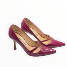Load image into Gallery viewer, manolo blahnik magenta shoes
