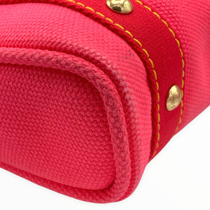 Louis Vuitton Antigua Cabas Red Canvas Shoulder Bag PM Louis Vuitton