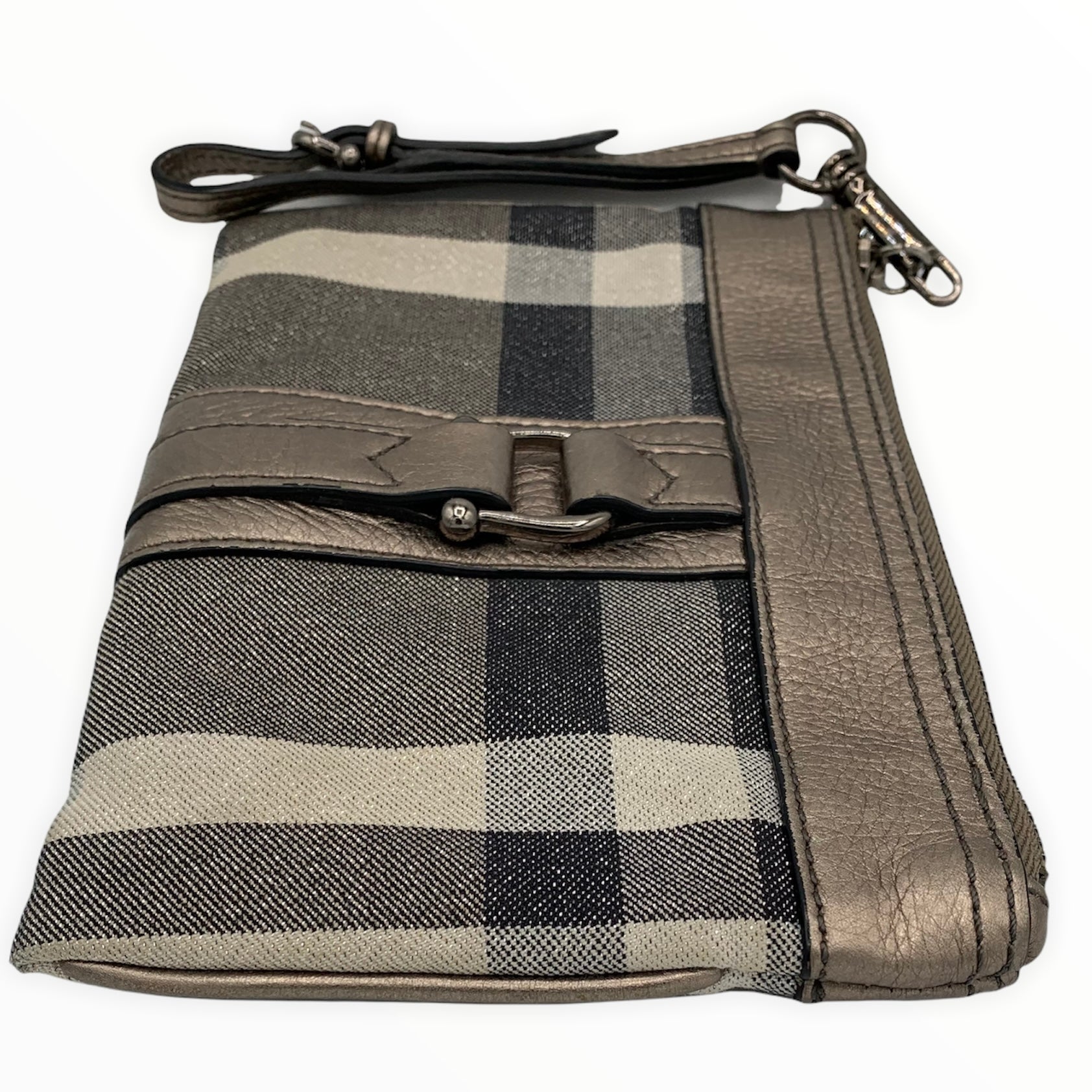 Burberry Small Leather and Vintage Check Crossbody Bag replica