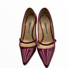 Load image into Gallery viewer, MANOLO BLAHNIK Mary Jane Patent Leather Pumps