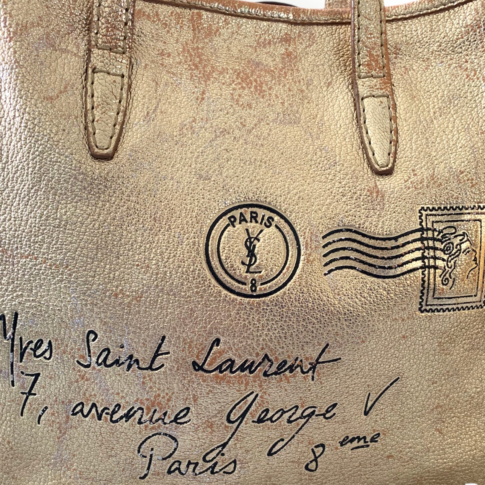 Yves Saint Laurent Metallic Leather Corset Bag - Gold Mini Bags, Handbags -  YVE98632