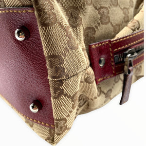 GUCCI Burgundy Handle Shoulder Bag