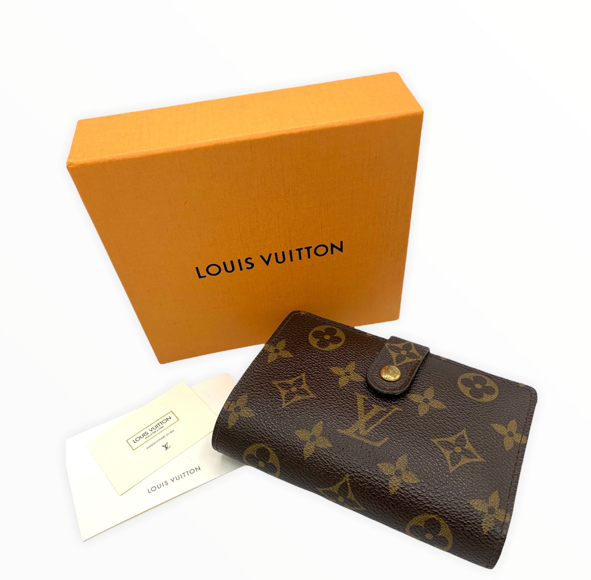 Louis Vuitton Monogram French Purse Kiss-Lock Wallet