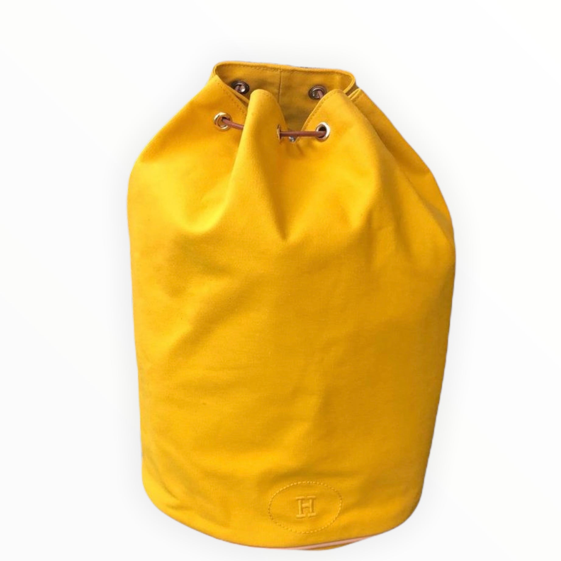 HERMES vintage saffron yellow sac polochon – Collections Couture
