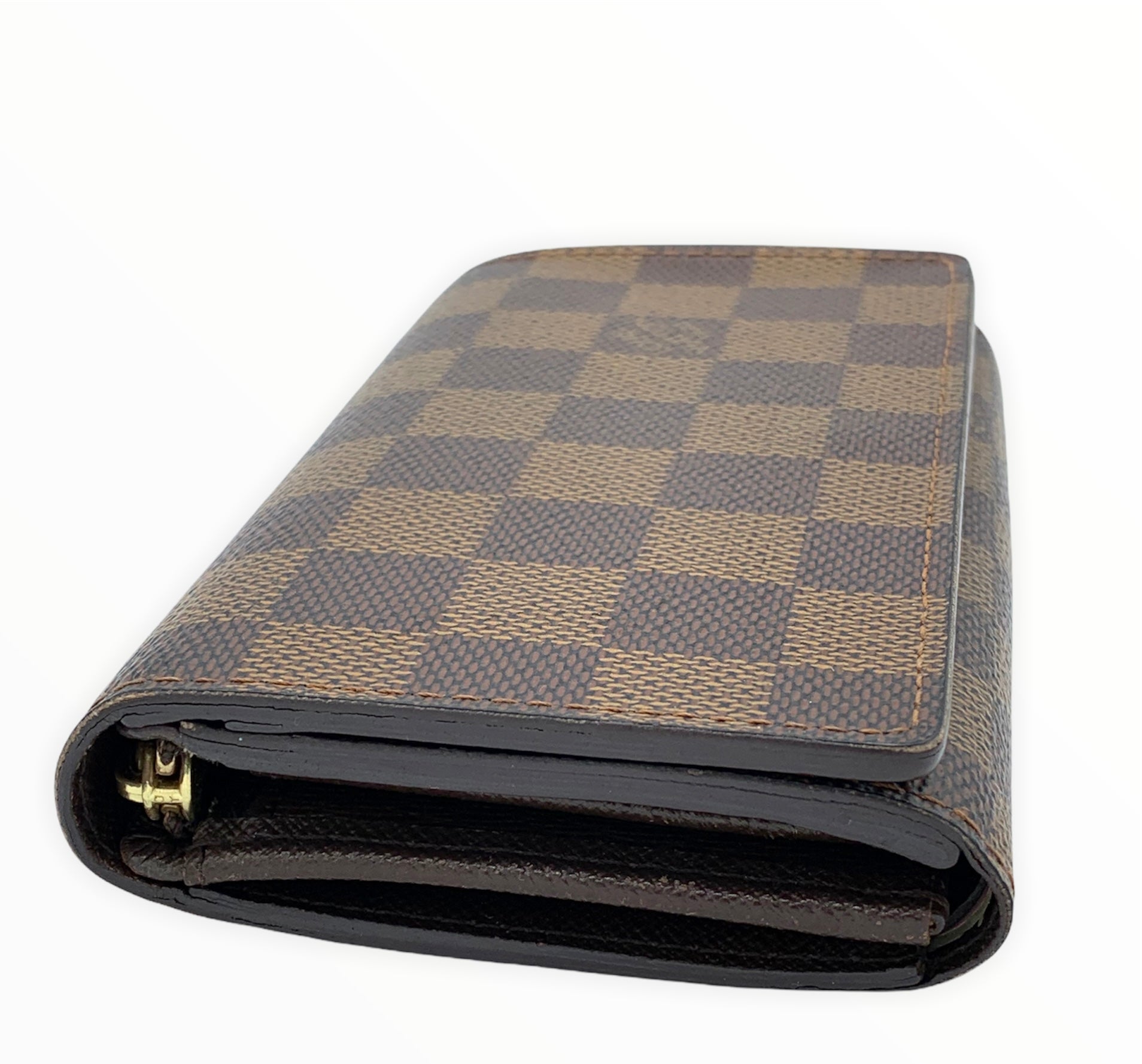 Louis Vuitton LOUVUITTON zip bi-fold wallet Damier Ebene N61668 CA0074