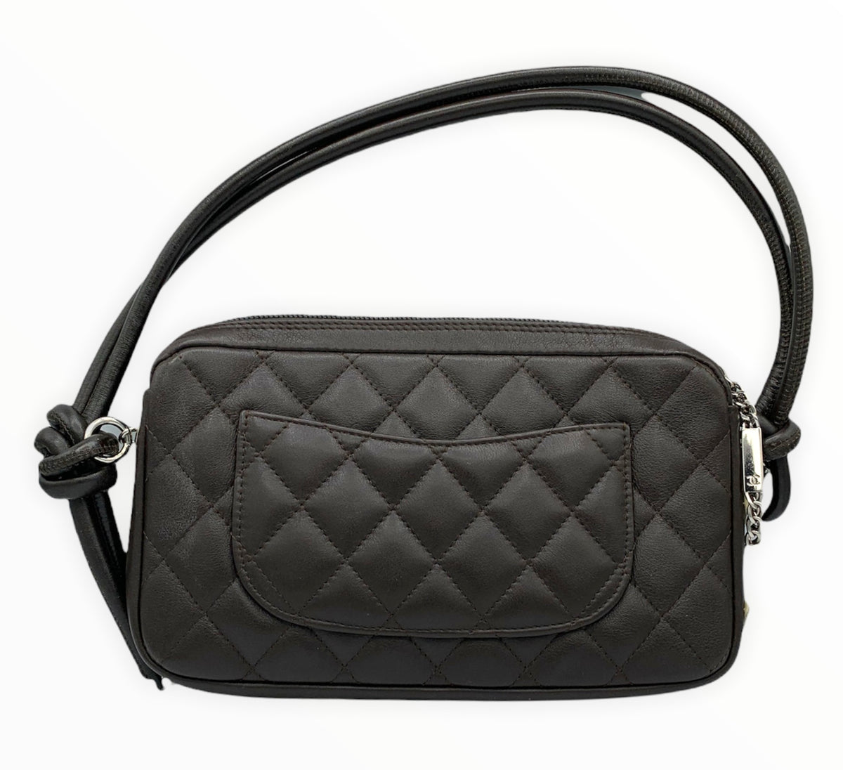 Chanel Vintage - Cambon Ligne Pochette Bag - Black - Leather and Lambskin  Handbag - Luxury High Quality - Avvenice