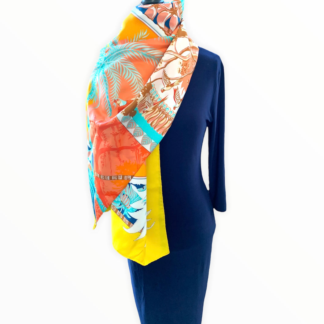 Hermes silk aloha scarf 140'