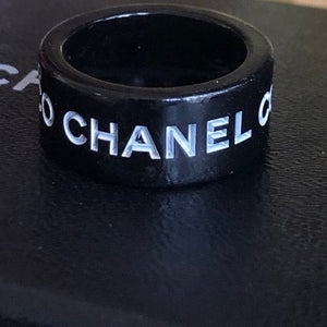 CHANEL Coco Chanel Resin Band Ring