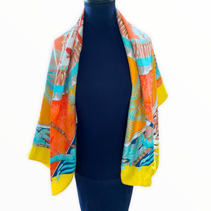 hermes large silk aloha scarf